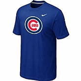 Chicago Cubs Nike Heathered Blue Club Logo T-Shirt,baseball caps,new era cap wholesale,wholesale hats
