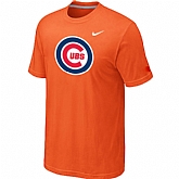 Chicago Cubs Nike Heathered Orange Club Logo T-Shirt,baseball caps,new era cap wholesale,wholesale hats