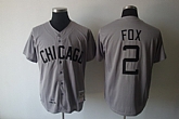 Chicago White Sox #2 FOX New Gray Jerseys,baseball caps,new era cap wholesale,wholesale hats
