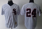 Chicago White Sox #24 Wynn White Pinstripe Throwback Jerseys,baseball caps,new era cap wholesale,wholesale hats