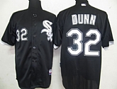 Chicago White Sox #32 Dunn Black Jerseys,baseball caps,new era cap wholesale,wholesale hats