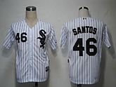 Chicago White Sox #46 Santos White Jerseys,baseball caps,new era cap wholesale,wholesale hats