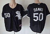Chicago White Sox #50 John Danks Black Jerseys,baseball caps,new era cap wholesale,wholesale hats