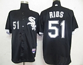 Chicago White Sox #51 Rios Black Jerseys,baseball caps,new era cap wholesale,wholesale hats