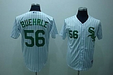 Chicago White Sox #56 buehrle white(green strip)Jerseys,baseball caps,new era cap wholesale,wholesale hats