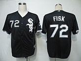 Chicago White Sox #72 Fisk Black Jerseys,baseball caps,new era cap wholesale,wholesale hats