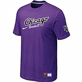 Chicago White Sox Nike Away Practice T-Shirt Purple,baseball caps,new era cap wholesale,wholesale hats