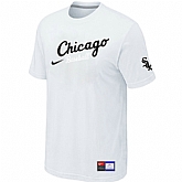 Chicago White Sox Nike Away Practice T-Shirt White,baseball caps,new era cap wholesale,wholesale hats