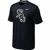 Chicago White Sox Nike Heathered Black Club Logo T-Shirt,baseball caps,new era cap wholesale,wholesale hats