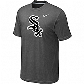 Chicago White Sox Nike Heathered D.Grey Club Logo T-Shirt,baseball caps,new era cap wholesale,wholesale hats