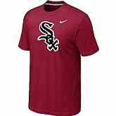 Chicago White Sox Nike Heathered Red Club Logo T-Shirt,baseball caps,new era cap wholesale,wholesale hats