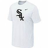 Chicago White Sox Nike Heathered White Club Logo T-Shirt,baseball caps,new era cap wholesale,wholesale hats