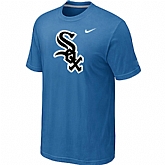 Chicago White Sox Nike Heathered light Blue Club Logo T-Shirt,baseball caps,new era cap wholesale,wholesale hats