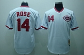 Cincinnati Reds #14 Pete Rose white Jerseys,baseball caps,new era cap wholesale,wholesale hats