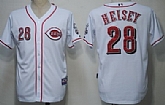 Cincinnati Reds #28 Heisey White Jerseys,baseball caps,new era cap wholesale,wholesale hats