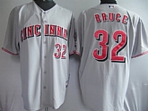 Cincinnati Reds #32 BRUCE grey Jerseys,baseball caps,new era cap wholesale,wholesale hats