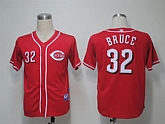 Cincinnati Reds #32 Bruce Red Cool Base Jerseys,baseball caps,new era cap wholesale,wholesale hats