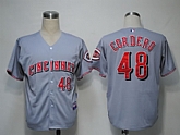 Cincinnati Reds #48 Cordero Grey Cool Base Jerseys,baseball caps,new era cap wholesale,wholesale hats