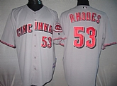 Cincinnati Reds #53 RHODES grey Jerseys,baseball caps,new era cap wholesale,wholesale hats