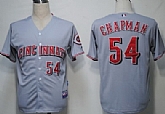 Cincinnati Reds #54 Chapman Gray Jerseys,baseball caps,new era cap wholesale,wholesale hats