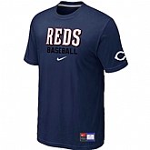 Cincinnati Reds D.Blue Nike Short Sleeve Practice T-Shirt,baseball caps,new era cap wholesale,wholesale hats