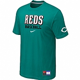 Cincinnati Reds Green Nike Short Sleeve Practice T-Shirt,baseball caps,new era cap wholesale,wholesale hats
