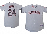 Cleveland Indians #24 Michael Bourn Gray Jerseys,baseball caps,new era cap wholesale,wholesale hats