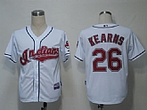 Cleveland Indians #26 Kearns White Cool Base Jerseys,baseball caps,new era cap wholesale,wholesale hats