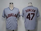 Cleveland Indians #47 Duncan Grey Cool Base Jerseys,baseball caps,new era cap wholesale,wholesale hats