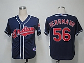 Cleveland Indians #56 Herrmann Blue Cool Base Jerseys,baseball caps,new era cap wholesale,wholesale hats