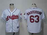Cleveland Indians #63 Masterson White Cool Base Jerseys,baseball caps,new era cap wholesale,wholesale hats