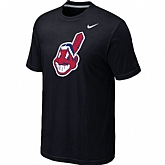 Cleveland Indians Heathered Nike Black Blended T-Shirt,baseball caps,new era cap wholesale,wholesale hats