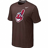 Cleveland Indians Heathered Nike Brown Blended T-Shirt,baseball caps,new era cap wholesale,wholesale hats