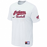 Cleveland Indians White Nike Short Sleeve Practice T-Shirt,baseball caps,new era cap wholesale,wholesale hats