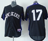 Colorade Rockies #17 Helton 2011 Black Jerseys,baseball caps,new era cap wholesale,wholesale hats