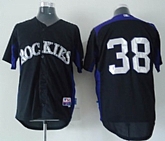 Colorade Rockies #38 Jimenez 2011 Black Jerseys,baseball caps,new era cap wholesale,wholesale hats