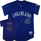 Colorade Rockies #45 Chacin Purple Jerseys,baseball caps,new era cap wholesale,wholesale hats