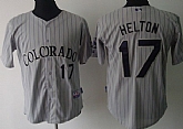Colorado Rockies #17 Todd Helton Gray Jerseys,baseball caps,new era cap wholesale,wholesale hats