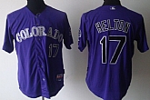 Colorado Rockies #17 Todd Helton Purple Jerseys,baseball caps,new era cap wholesale,wholesale hats