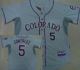 Colorado Rockies #5 Carlos Gonzalez 2012 Gray Jerseys,baseball caps,new era cap wholesale,wholesale hats