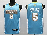 Denver Nuggets #5 Jr.Smith light blue Jerseys,baseball caps,new era cap wholesale,wholesale hats