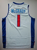 Detroit Pistons #1 Mcgrady White-Blue Swingman Jerseys,baseball caps,new era cap wholesale,wholesale hats