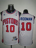 Detroit Pistons #10 Rodman White Jerseys,baseball caps,new era cap wholesale,wholesale hats