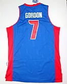 Detroit Pistons #7 Gordon Blue Swingman Jerseys,baseball caps,new era cap wholesale,wholesale hats