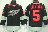Detroit Red Wings #5 Nicklas Lidstrom 2012 Black Ice Jerseys,baseball caps,new era cap wholesale,wholesale hats