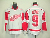 Detroit Red Wings #9 howe white C Patch Jerseys,baseball caps,new era cap wholesale,wholesale hats
