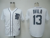 Detroit Tigers #13 Avila White Jerseys,baseball caps,new era cap wholesale,wholesale hats