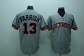 Detroit Tigers #13 Parrish grey Jerseys,baseball caps,new era cap wholesale,wholesale hats