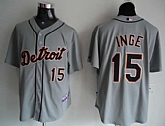 Detroit Tigers #15 Igne grey Jerseys,baseball caps,new era cap wholesale,wholesale hats