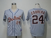 Detroit Tigers #24 Cabrera grey Jerseys,baseball caps,new era cap wholesale,wholesale hats